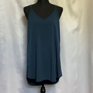 Elegant Blue Sleeveless Top